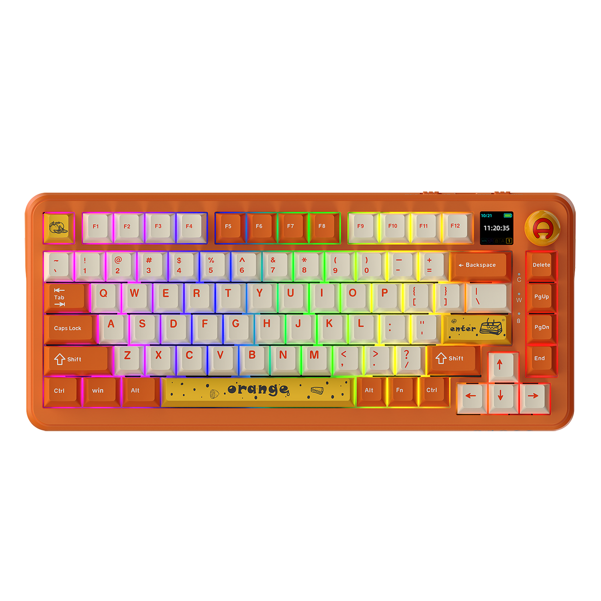 AK820 MAX PLUS-Hot-Swap-Dinamik RGB Mekanik Oyun Klavyesi 8000mAh Batarya