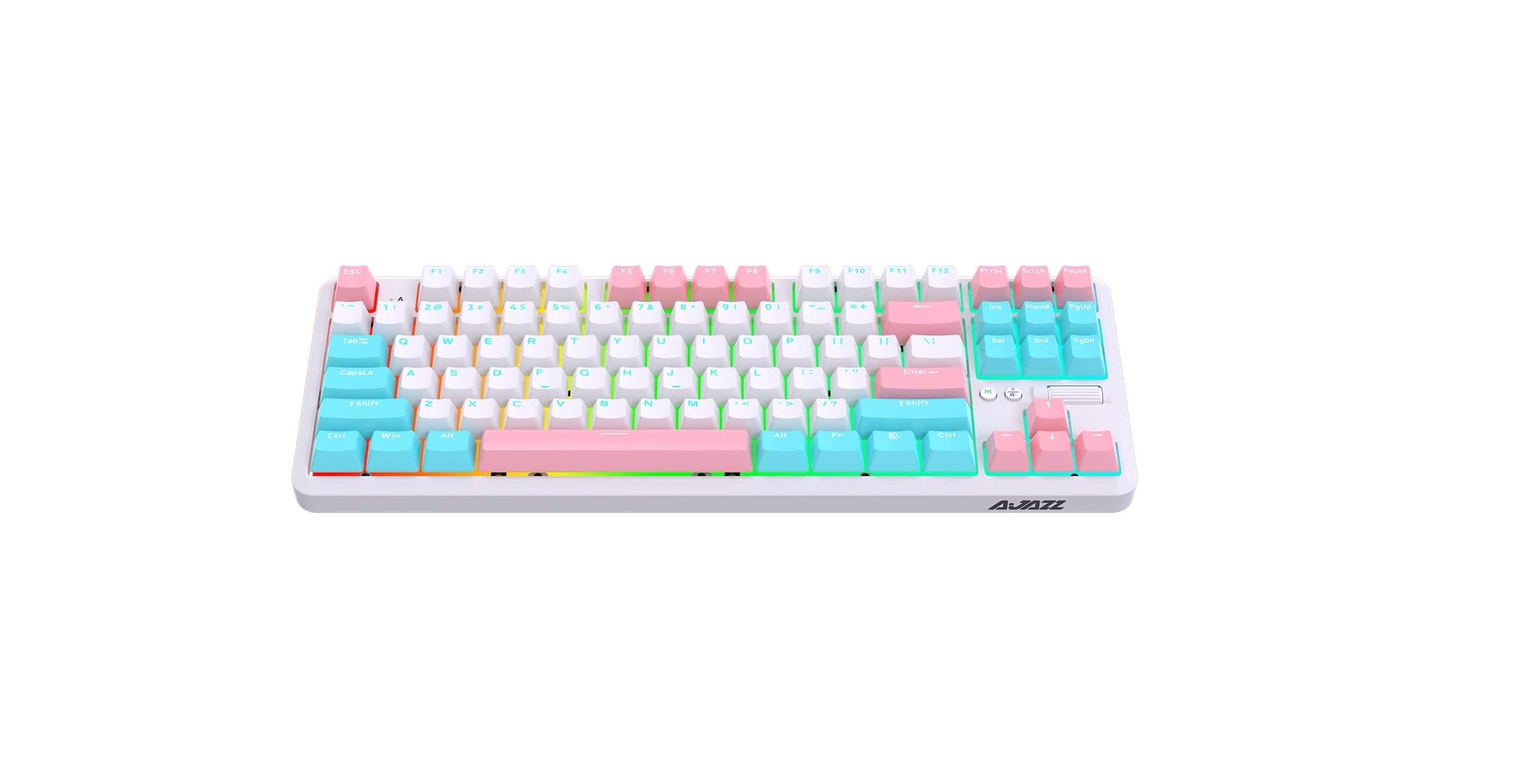 K870T Pro 3 Modlu Hot-Swap RGB, Mekanik Klavye - Beyaz