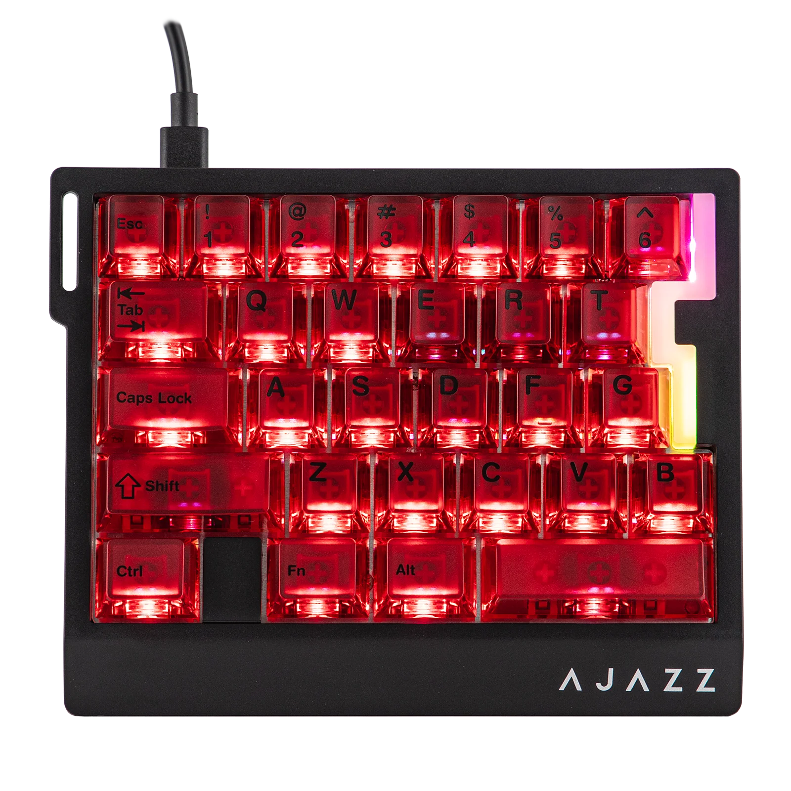 AK029 Tek El Kablolu Manyetik Switch Oyun Klavyesi - 29 Tuş - RGB