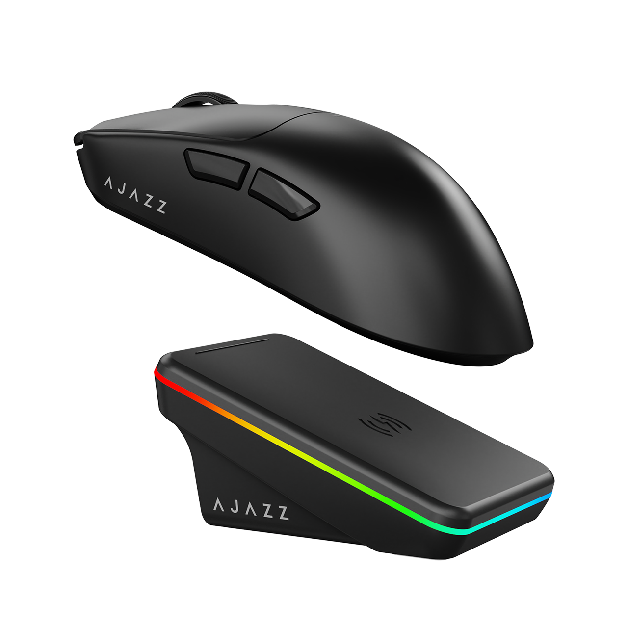 Ajazz Aj200P NL AI Yapay Zeka Sesli Komut Destekli Near-Link Kablosuz Şarj Standlı Oyuncu Mouse