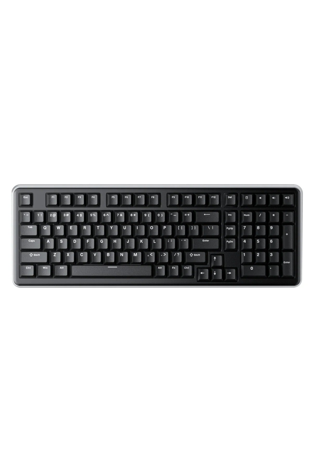 Ajazz AC100 Işıksız Mekanik Klavye Alüminyum Kasa Gift Switch Coiled Kablo Hediyeli