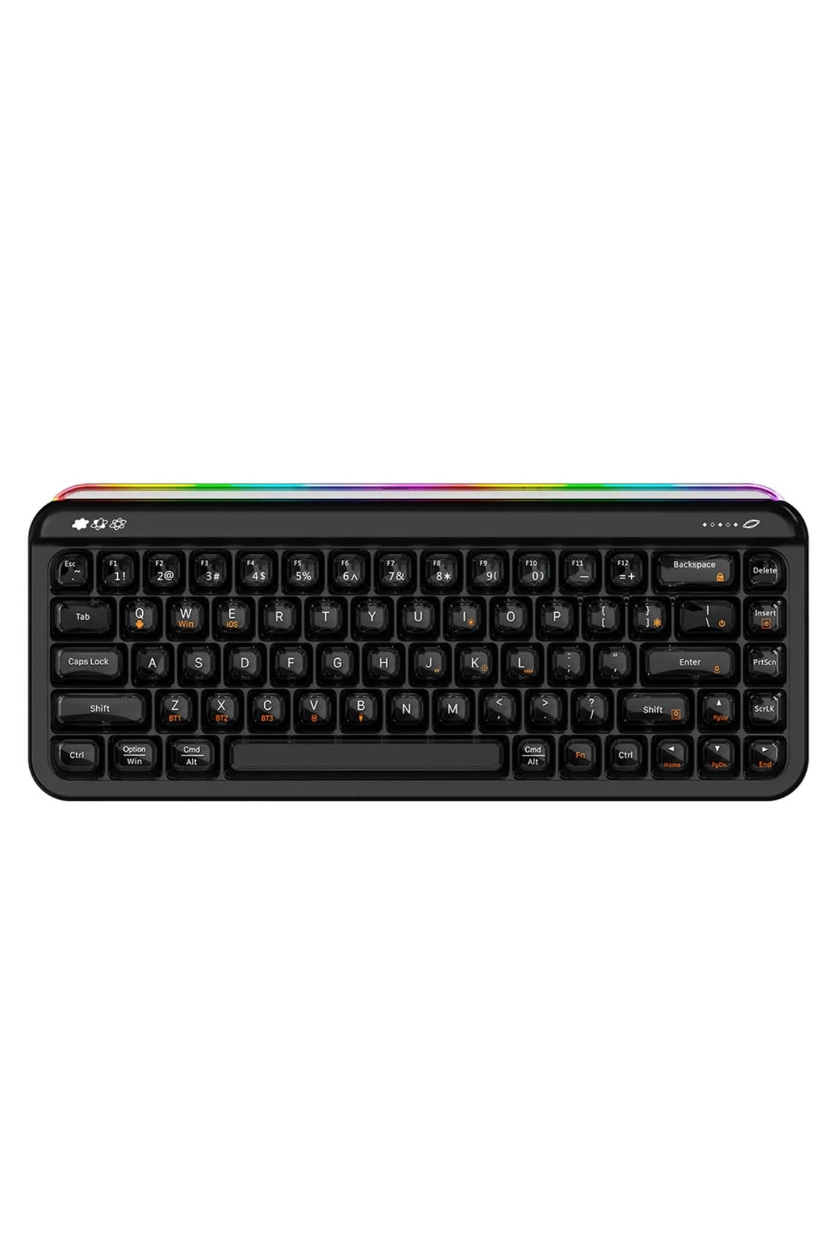 AF68 Kablosuz (3 Modlu) RGB Membran Klavye- Çift Katmanlı Tuş Kapağı-4.000 Mah Batarya