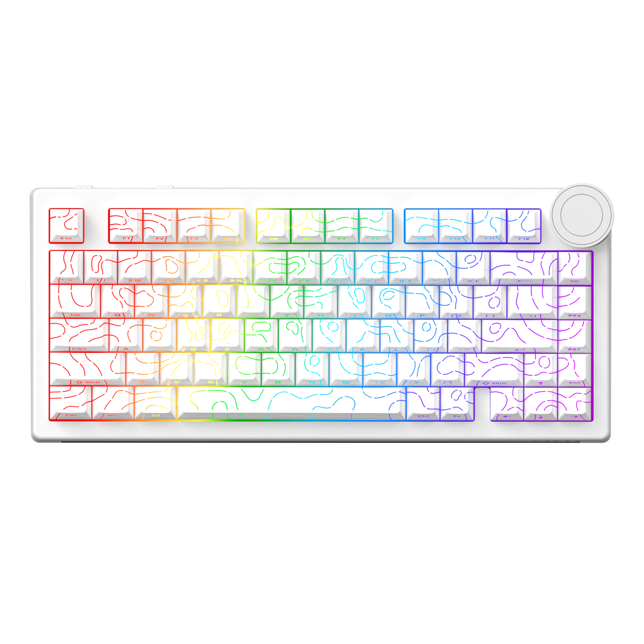 Ajazz Ak820 V2 Pro 8K+8K Ekranlı Mekanik Oyun Klavyesi-10.000 Mah Batarya