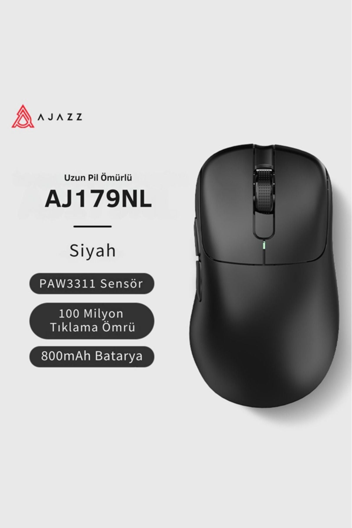 Aj179 NL Near-link 3 Modlu 1000hz 26.000 Dpı 800 Mah Batarya Paw 3395 - Yeni Nesil Bağlantı Modu
