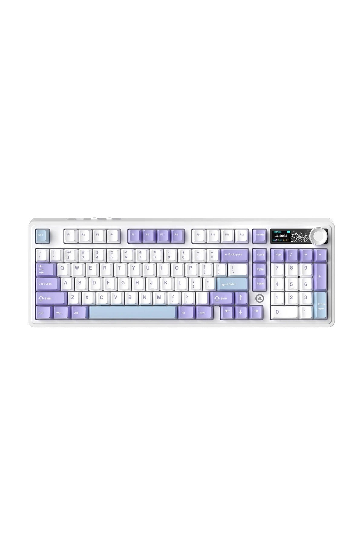 AK980 3 Modlu Hot-Swap TFT Ekranlı Mekanik Oyun Klavyesi-8.000 Mah Batarya Dinamik RGB