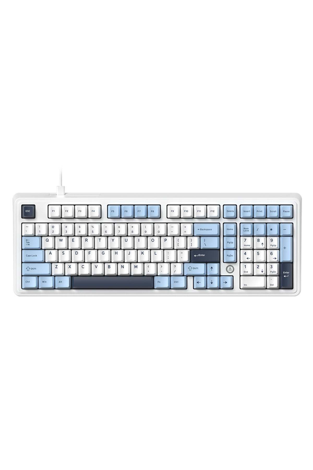 AK980 Red Switch Kablolu Mekanik Oyun Klavyesi- Rainbow Aydınlatmalı - Retro