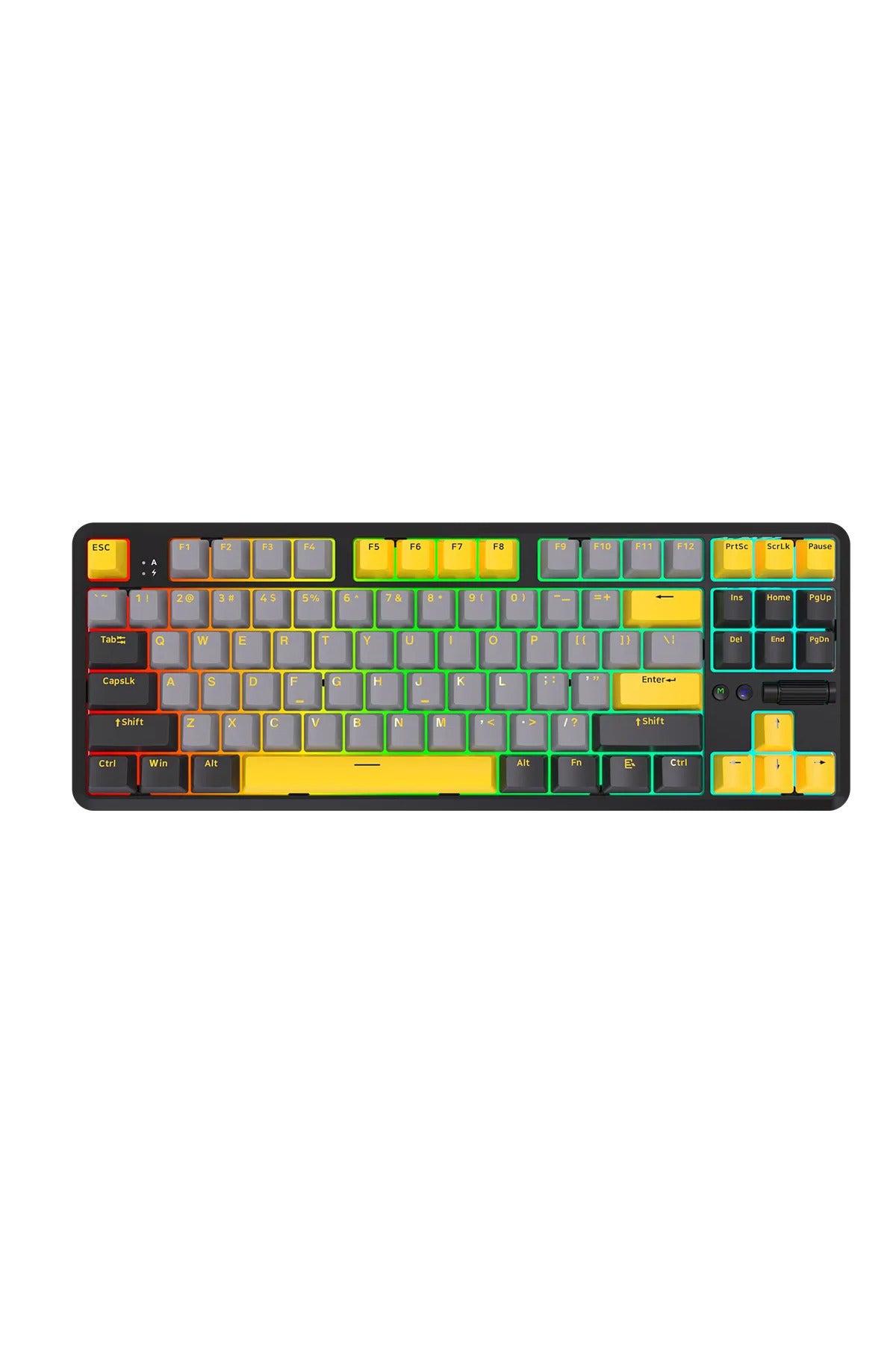 K870T Pro 3 Modlu  Uyumlu Hot-Swap RGB, Mekanik Klavye - Siyah