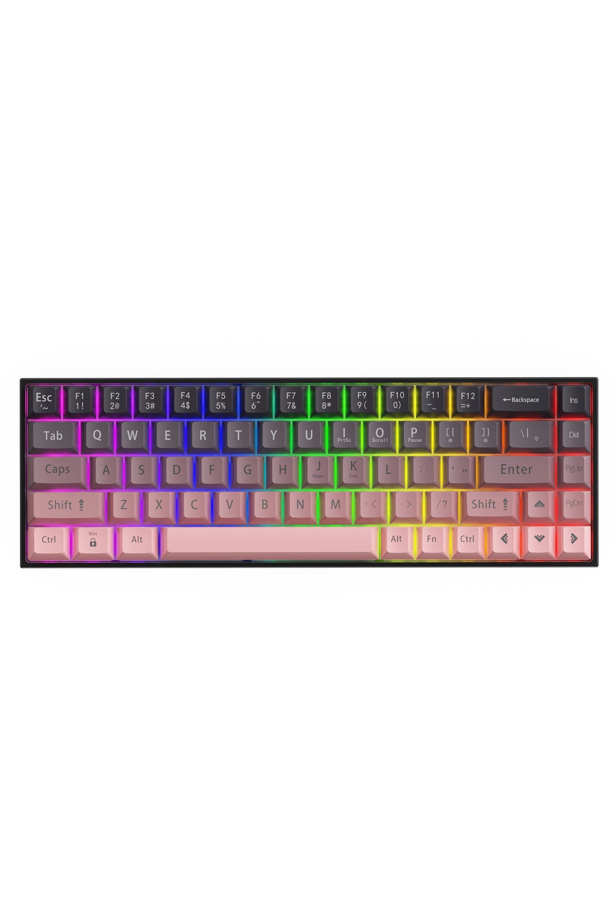 Ak680 Kırmızı Switch Hot-swap Kablolu Mekanik Oyuncu Gaming Klavye
