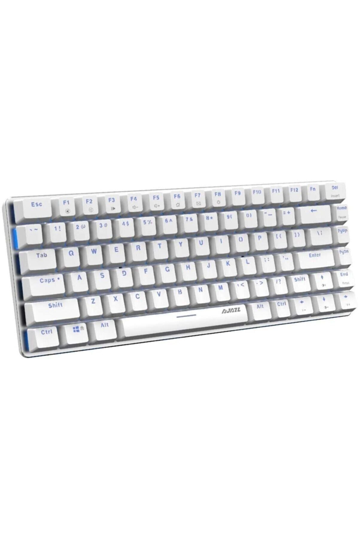 Ajazz AK33 Blue Switch Keyboard Mechanical 82 Keys Tuş Oyun Klavye Mavi
