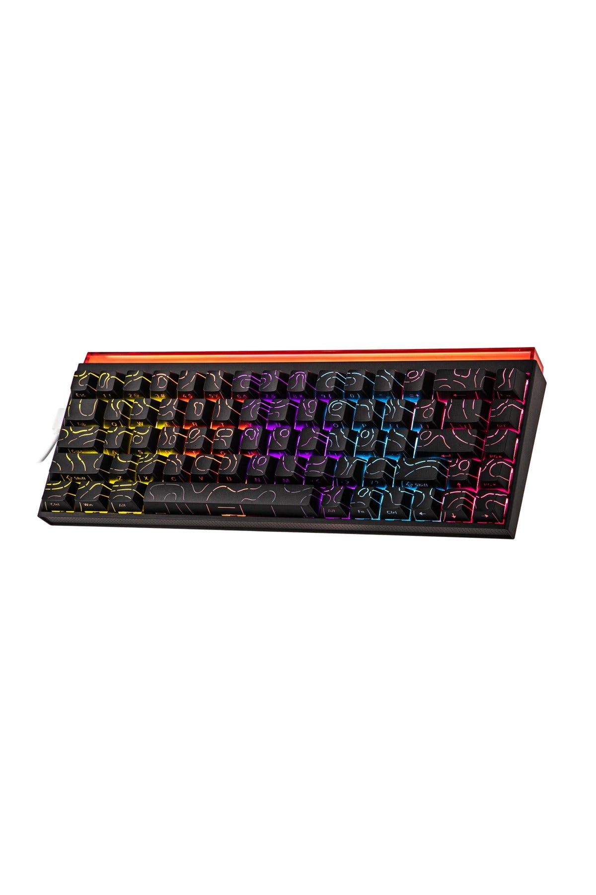 ♡ncmkh♡ Nacodex NK68 Desenli Kablolu Ergonomik Mekanik Oyuncu Klavyesi