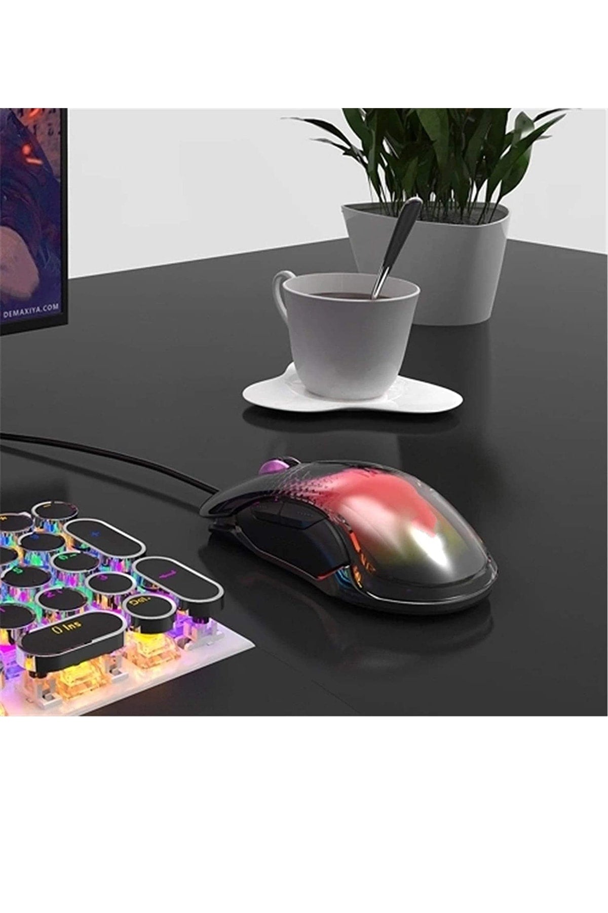 Aj358 Kablolu Gaming Mouse 10000 Dpı 3325 Çip 8 Tuşları 7 Seviye