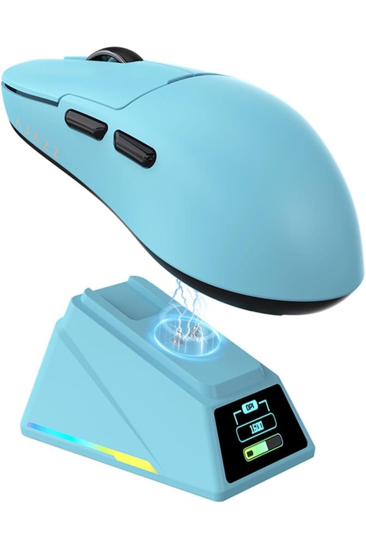 AJ159 APEX 8K Oyun Mouse, 3 Modlu TFT Ekranlı Manyetik Şarj İstasyonu,PAW3950 Sensör, 56 Gr