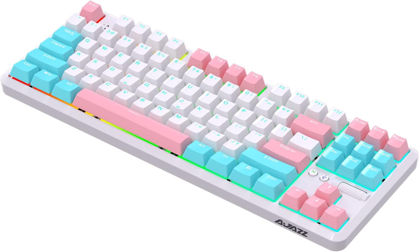 K870T Pro 3 Modlu Hot-Swap RGB, Mekanik Klavye - Beyaz