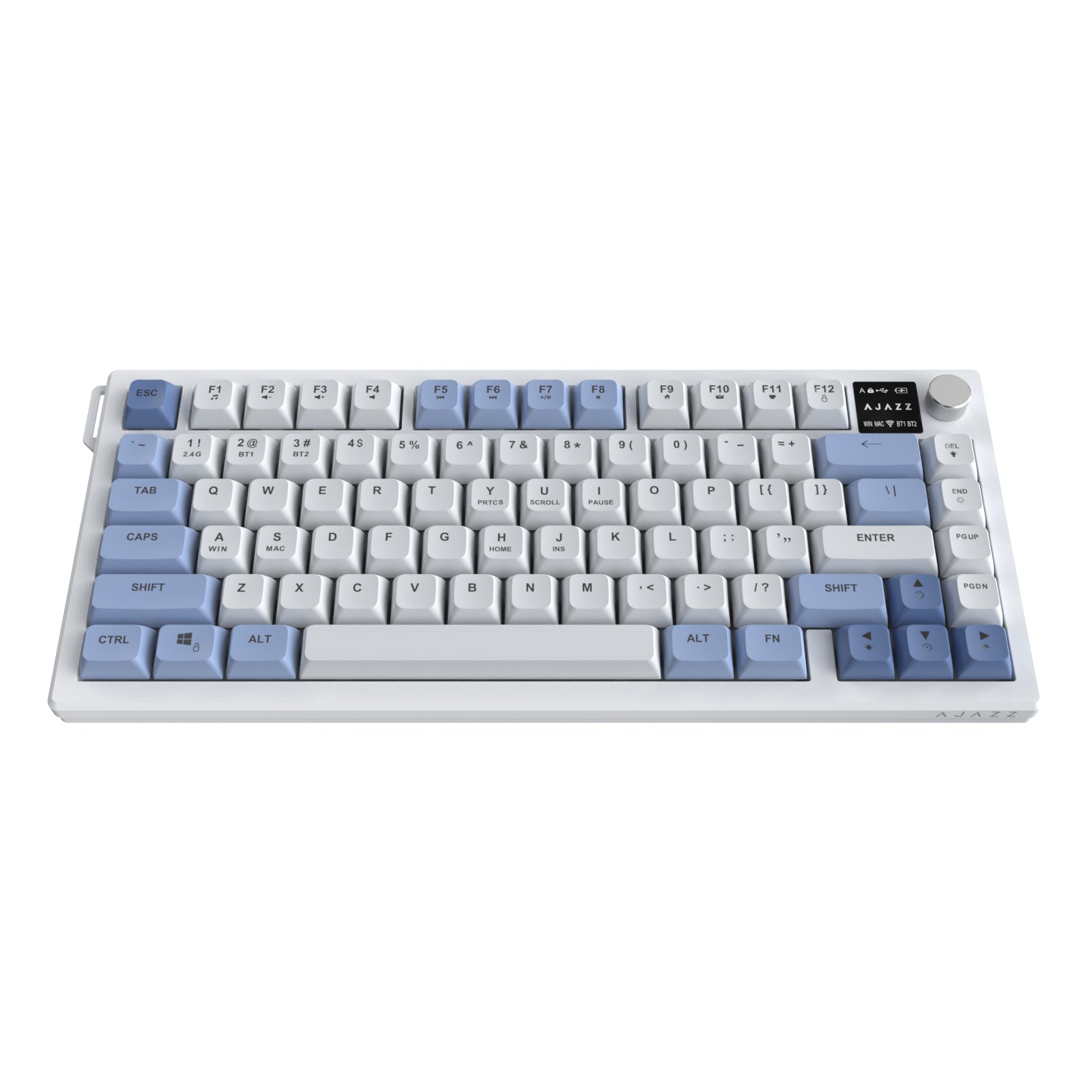 AF82 RGB Membran Kablosuz Oyuncu Klavyesi-4000 Mah Batarya-Ekranlı